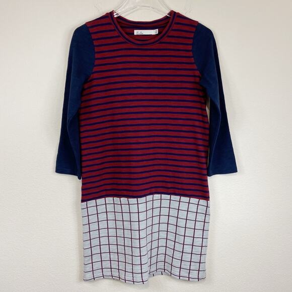 Madewell Hi-Line | Striped Colorblock Dress - Picture 1 of 6